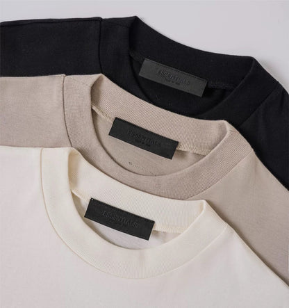 AMBERELLE Tonal Micro Logo Oversized T-Shirt in cream