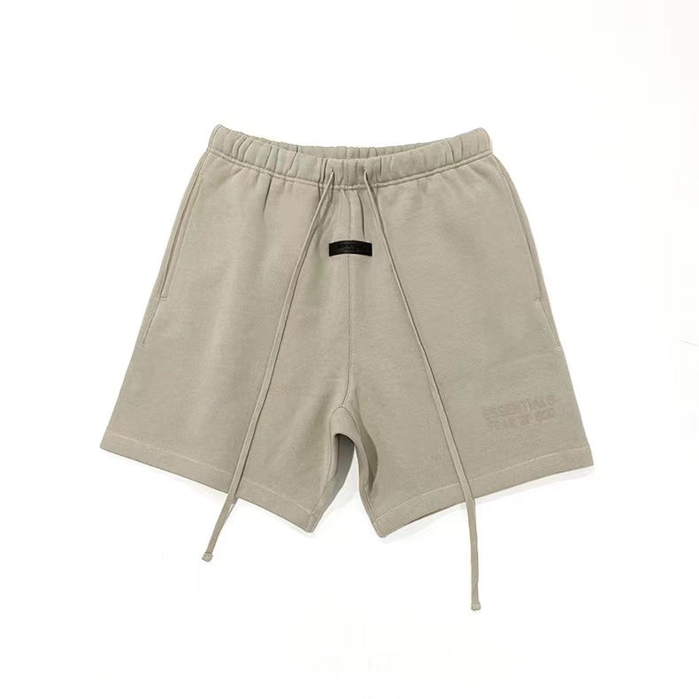AMBERELLE Core Logo Fleece Sweatshorts in dark taupe