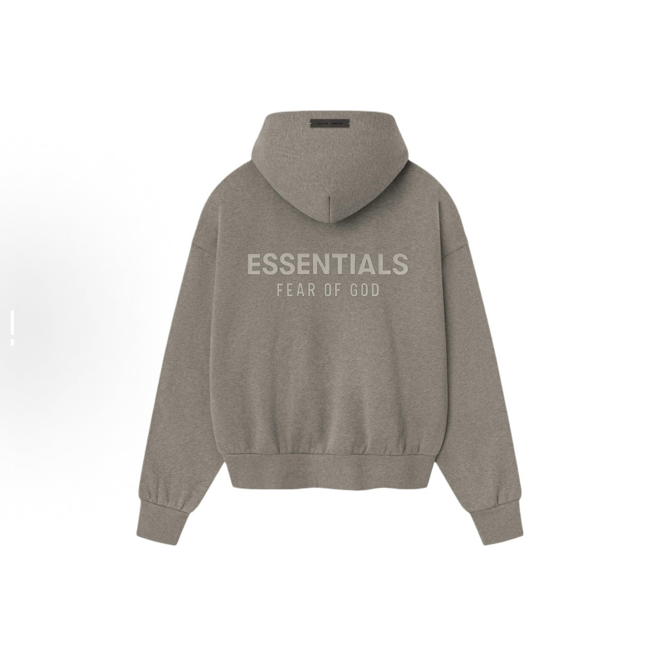 AMBERELLE SS25 Metallic Patch Back Logo Hoodie in cream