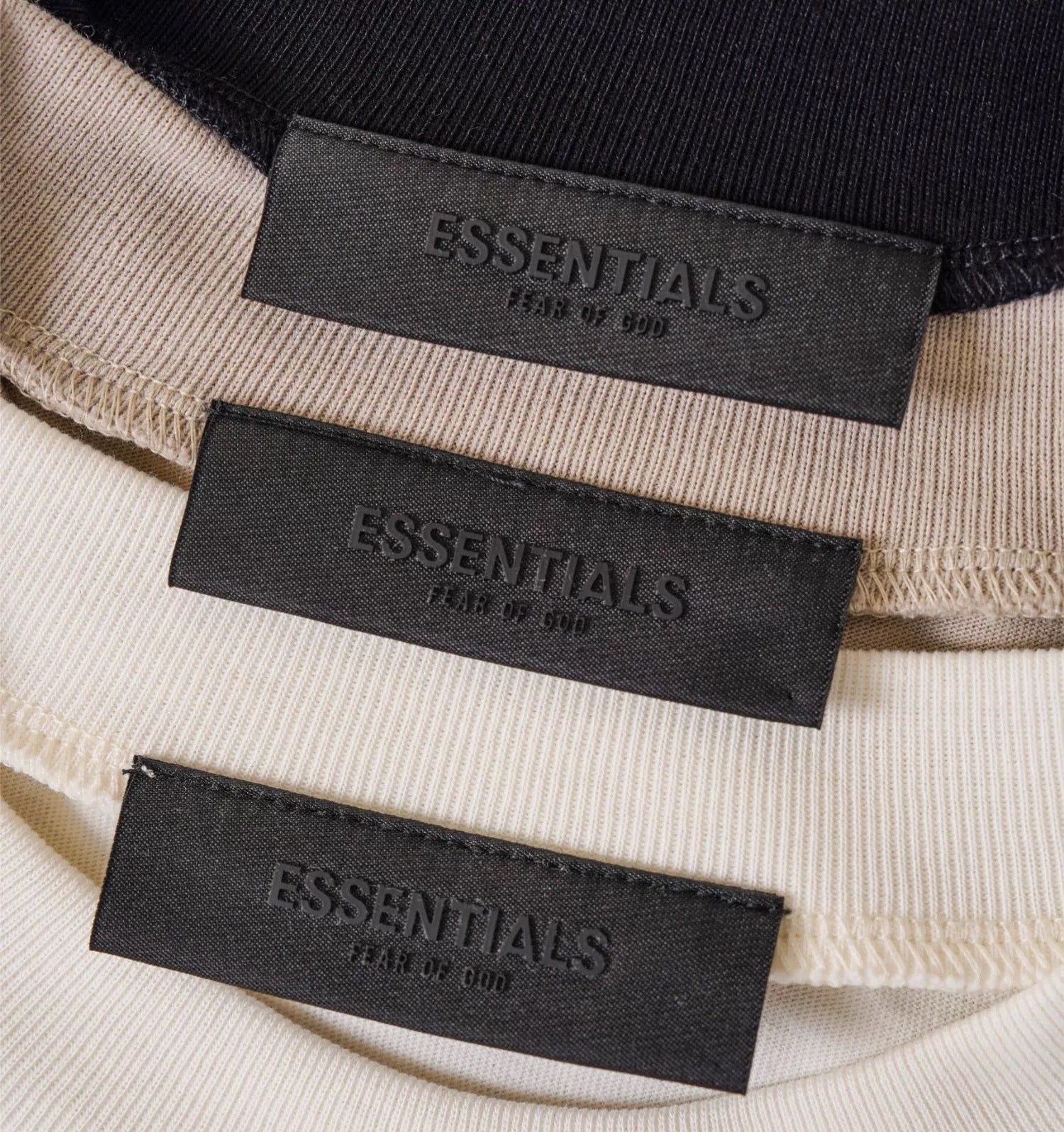 AMBERELLE Tonal Micro Logo Oversized T-Shirt in cream