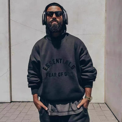 AMBERELLE Tonal Arc Logo Fleece Sweatshirt sweatshirt