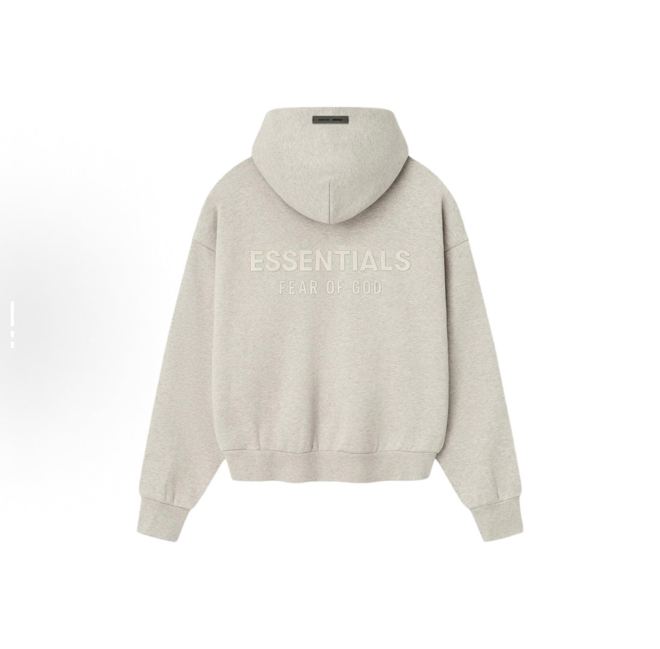AMBERELLE SS25 Metallic Patch Back Logo Hoodie in cream