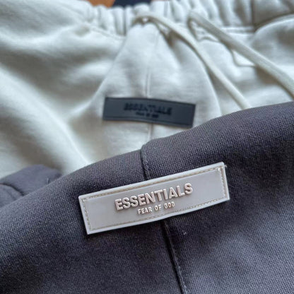 AMBERELLE 1977 Fleece Drawstring Sweatshorts in cream