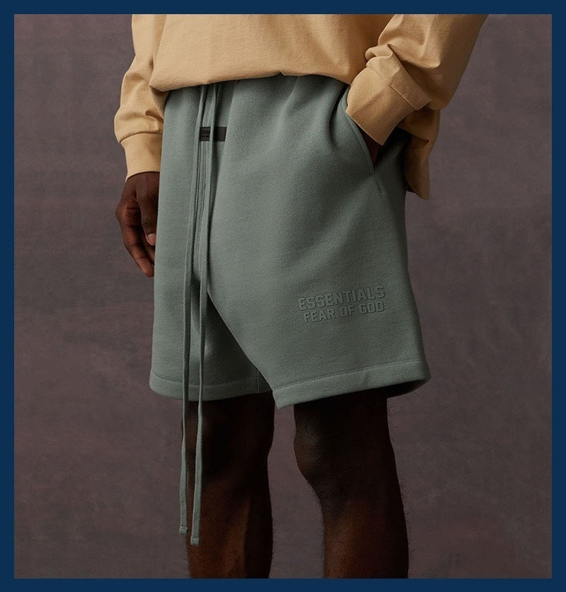 AMBERELLE Core Logo Fleece Sweatshorts in orange