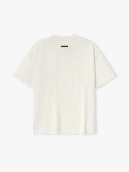 AMBERELLE SS26 Classic Micro Logo T-Shirt in cream