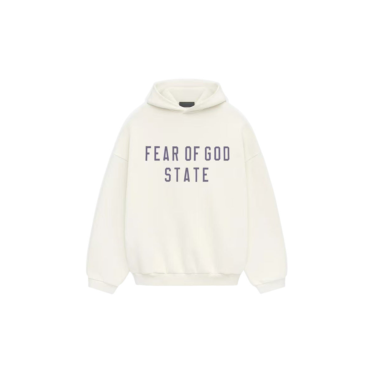 AMBERELLE Collegiate Graphic Fleece Hoodie in white