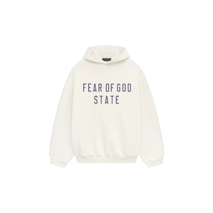 AMBERELLE Collegiate Graphic Fleece Hoodie in white