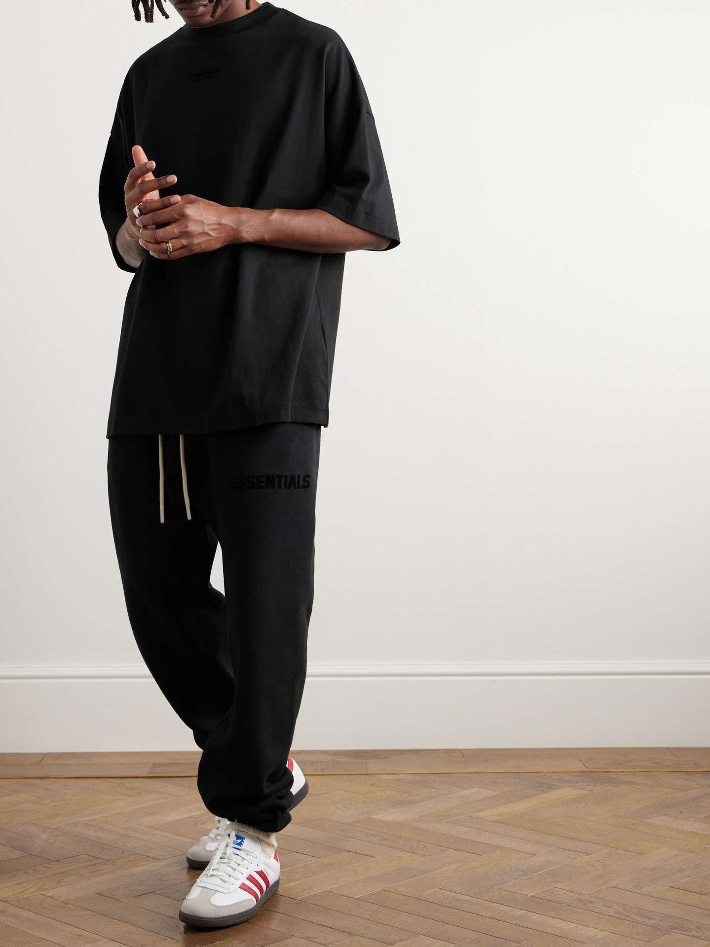 AMBERELLE Tonal Micro Logo Oversized T-Shirt in taupe