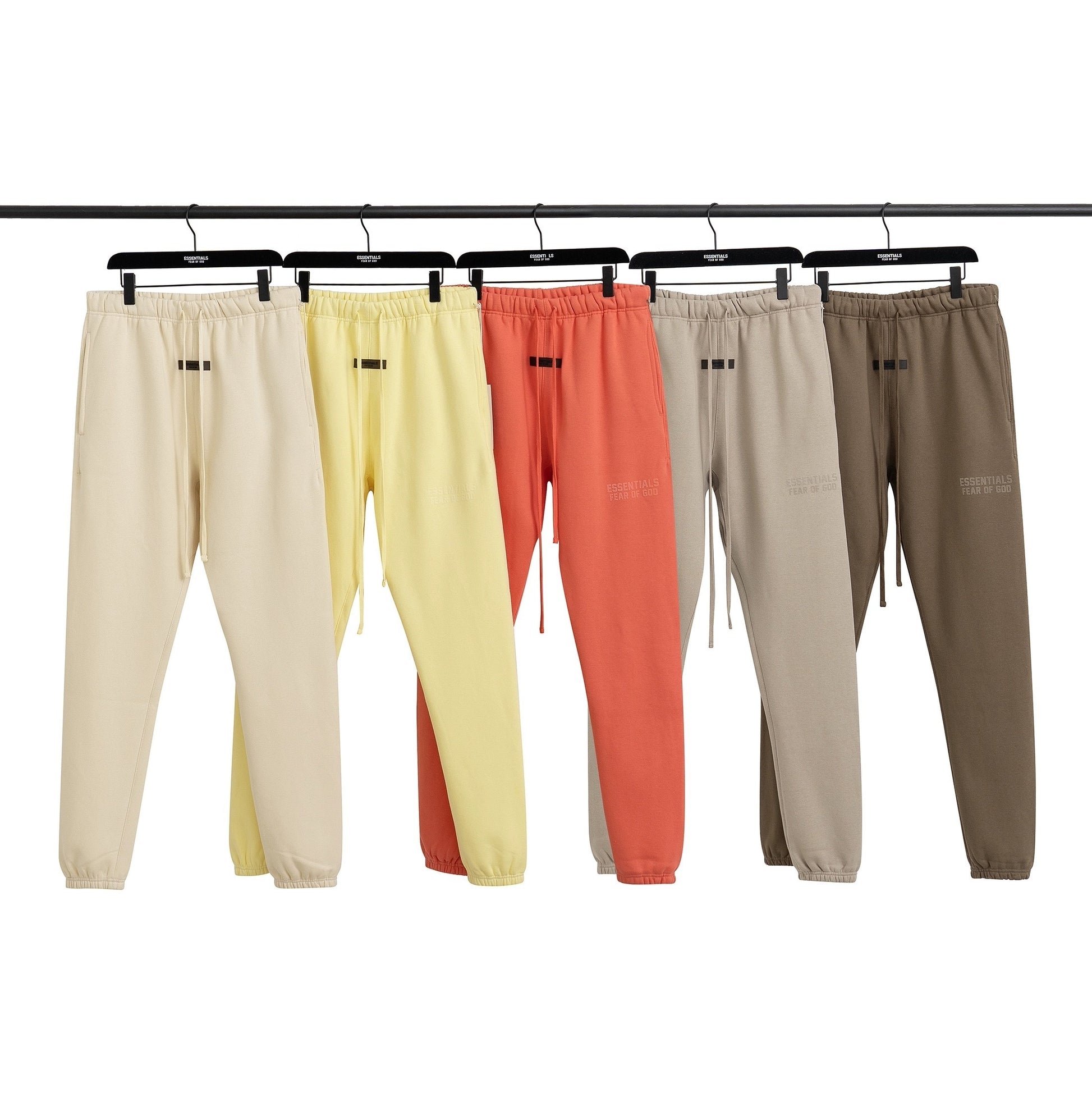 AMBERELLE Double Bar Fleece Joggers in dark taupe
