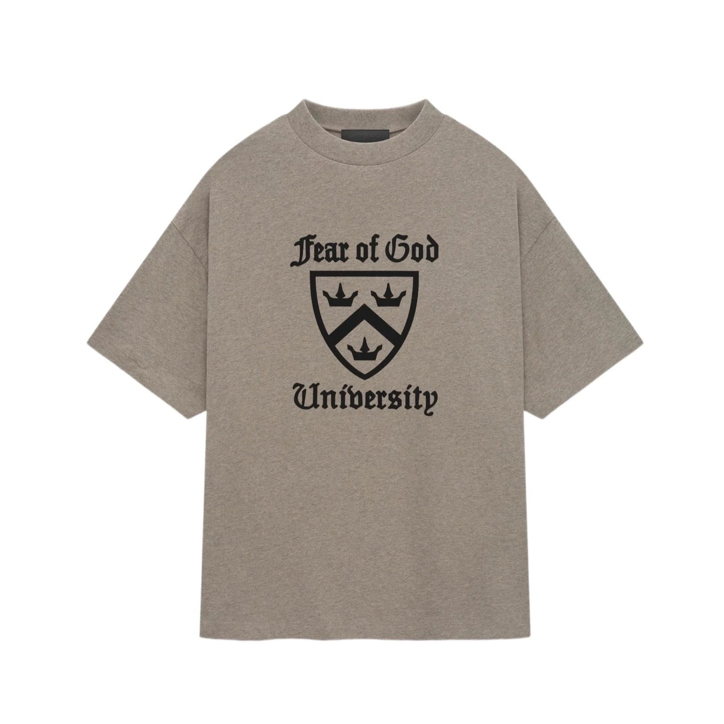 AMBERELLE Holiday Crest Graphic Short Sleeve Tee in black