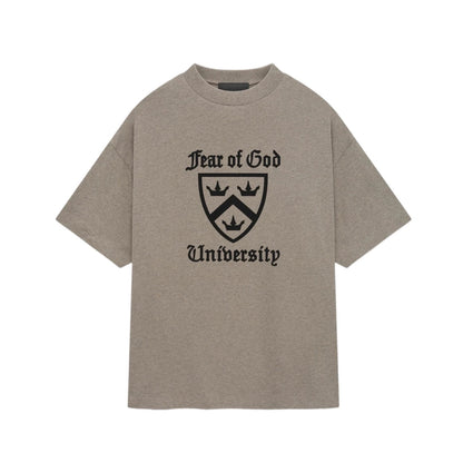 AMBERELLE Holiday Crest Graphic Short Sleeve Tee in black