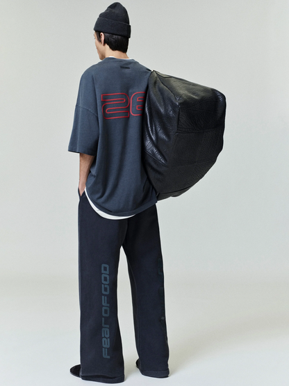 AMBERELLE 90s Graphic Oversized T-Shirt in blackred