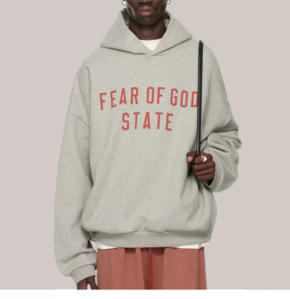 AMBERELLE Collegiate Graphic Fleece Hoodie in black