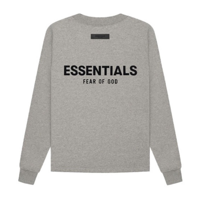 AMBERELLE Back Logo Long Sleeve Sweatshirt in gray