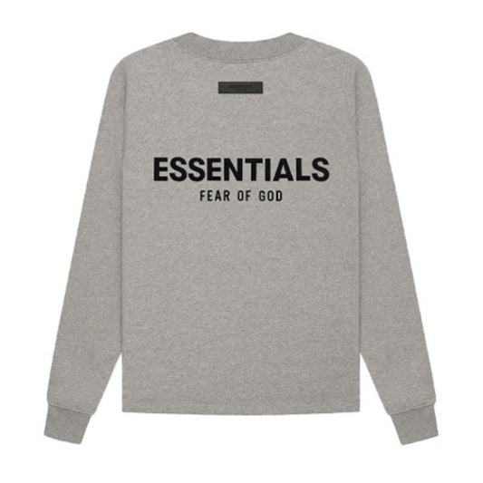 AMBERELLE Back Logo Long Sleeve Sweatshirt in gray