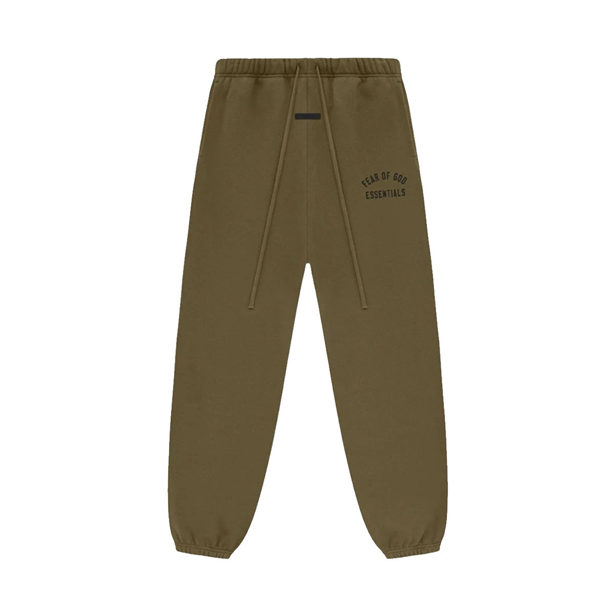 AMBERELLE Bold Letter Graphic Fleece Sweatpants in green