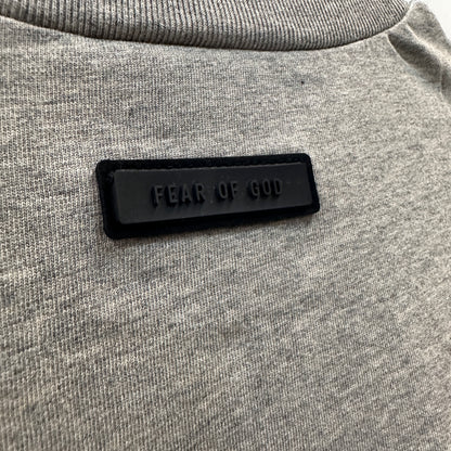 AMBERELLE Arc Logo Flocked Short Sleeve Tee in black