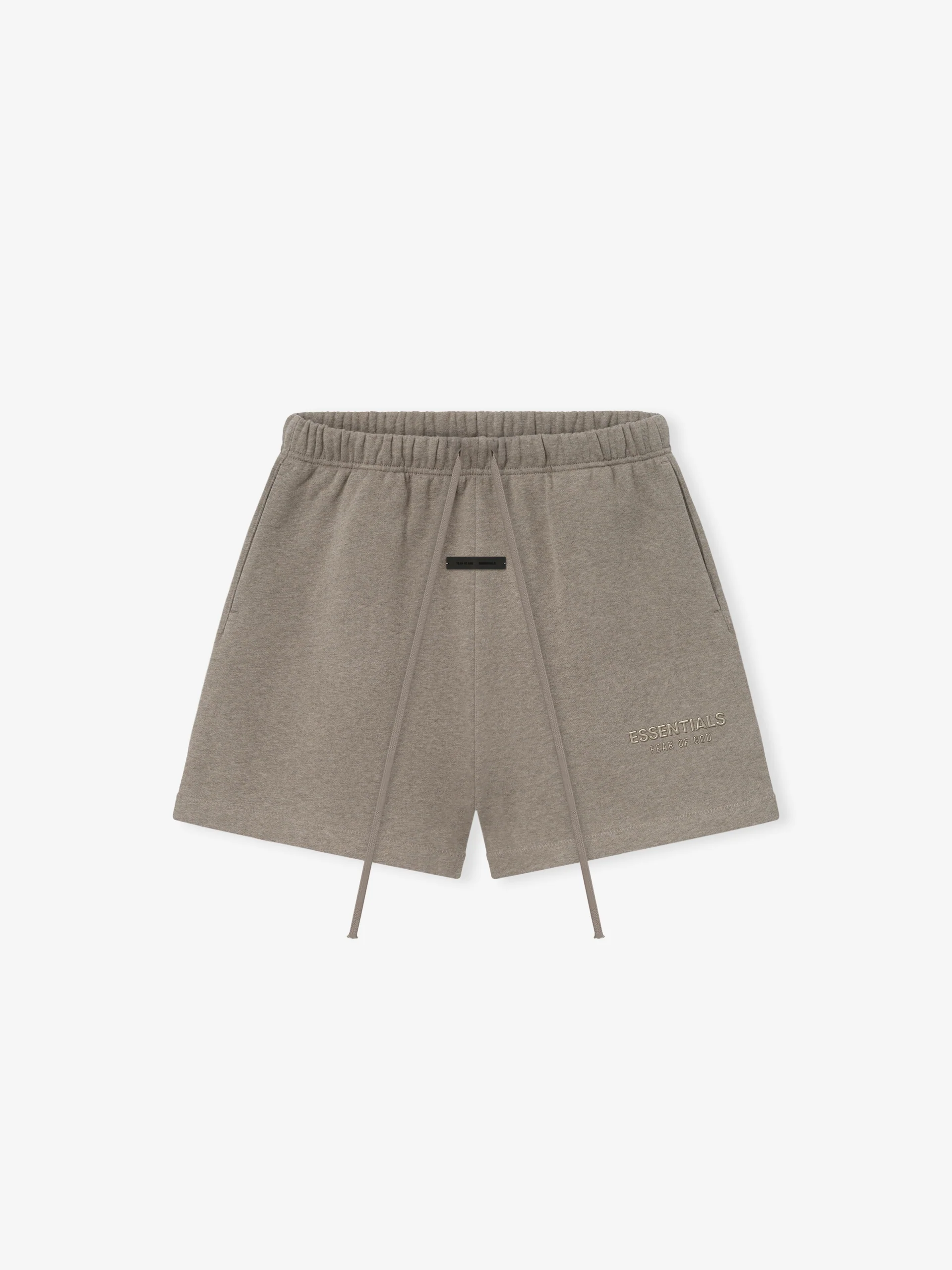 AMBERELLE Tonal Logo Fleece Sweatshorts in gray