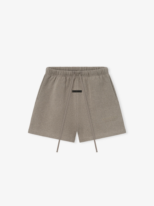 AMBERELLE Tonal Logo Fleece Sweatshorts in gray