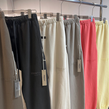 AMBERELLE Multi-Color Fleece Joggers in dark taupe