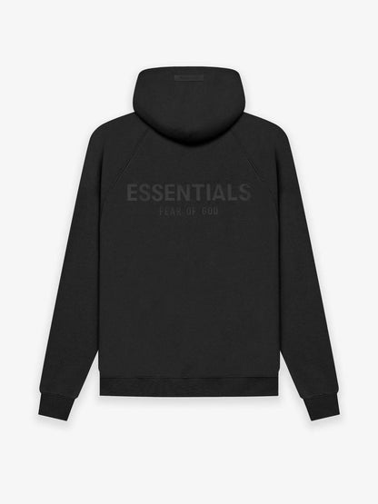AMBERELLE Back Logo Fleece Pullover Hoodie in cream
