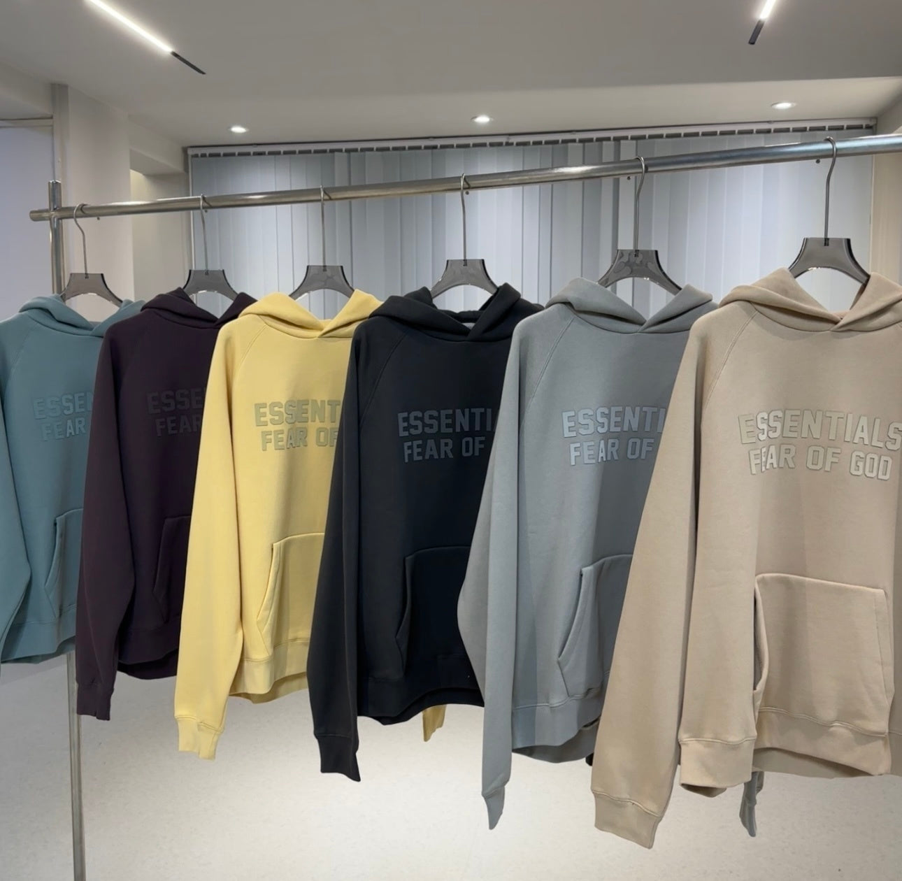 AMBERELLE Season 9 Tonal Logo Fleece Hoodie in blue