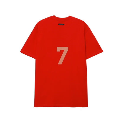 AMBERELLE Number 7 Graphic Short Sleeve Tee in black