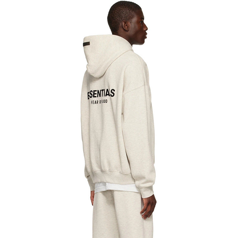 AMBERELLE Small Logo Fleece Pullover Hoodie in black