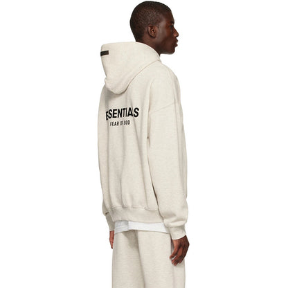 AMBERELLE Small Logo Fleece Pullover Hoodie in black