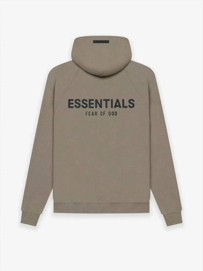 AMBERELLE Back Logo Fleece Pullover Hoodie in black