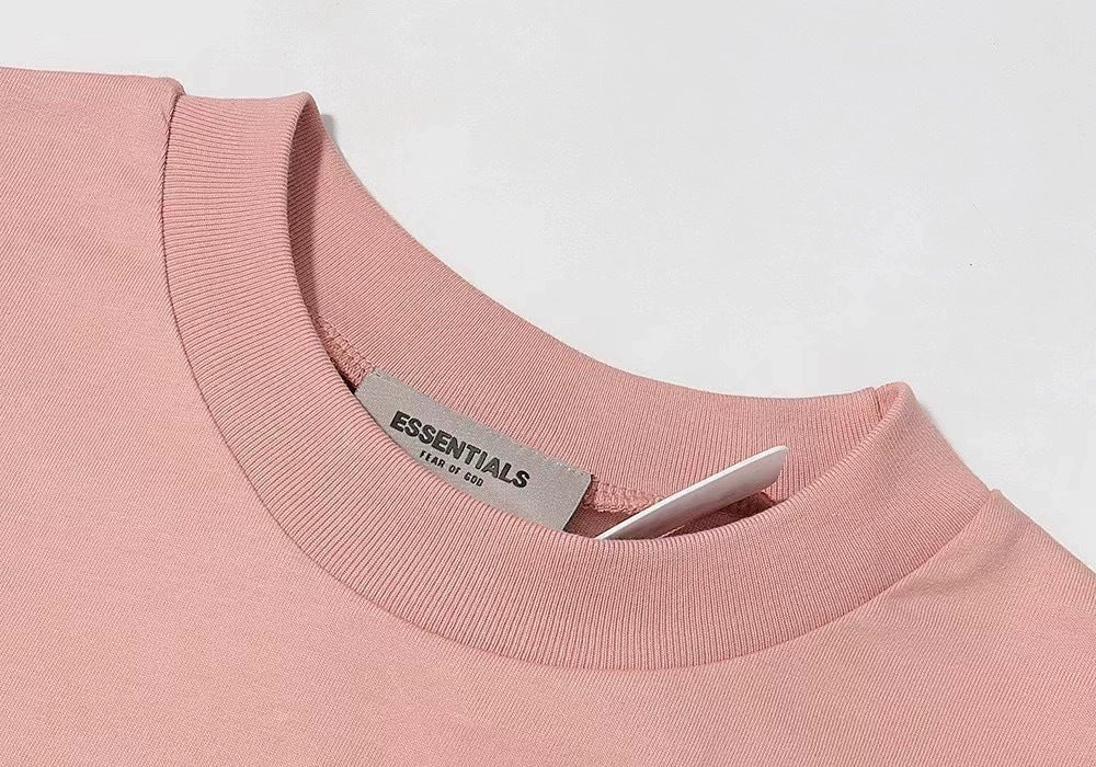 AMBERELLE Tonal Raised Logo Oversized T-Shirt in pink