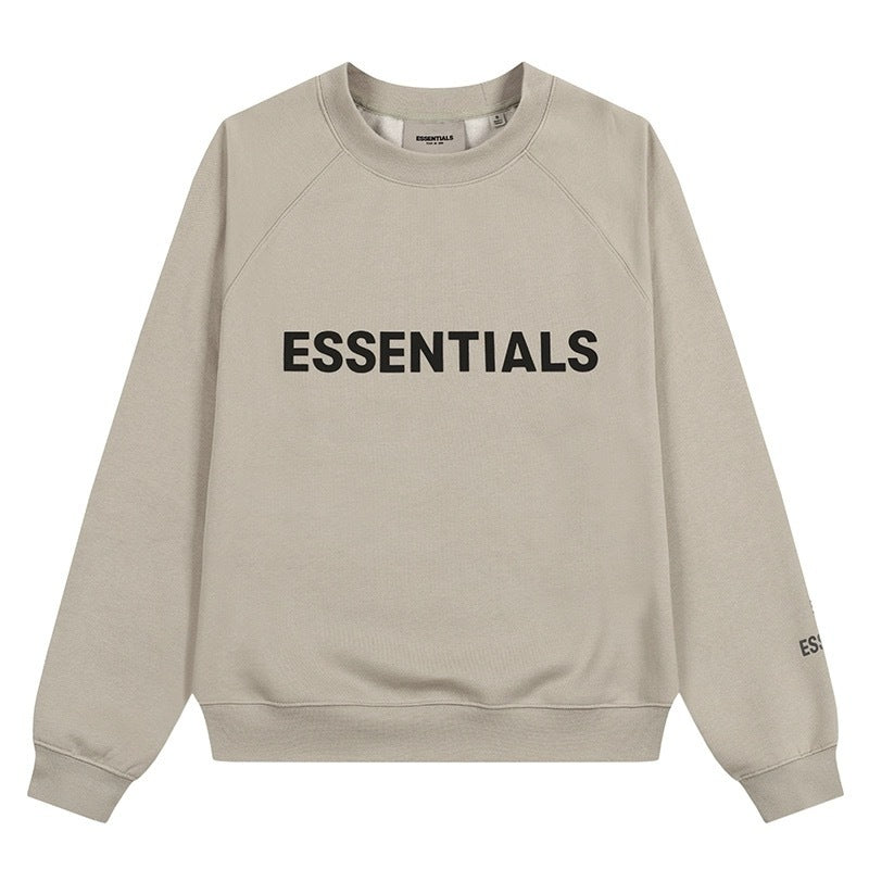 AMBERELLE Core Letter Logo Crewneck Sweatshirt in white