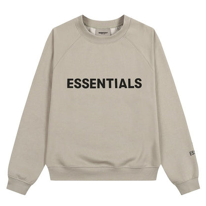 AMBERELLE Core Letter Logo Crewneck Sweatshirt in white