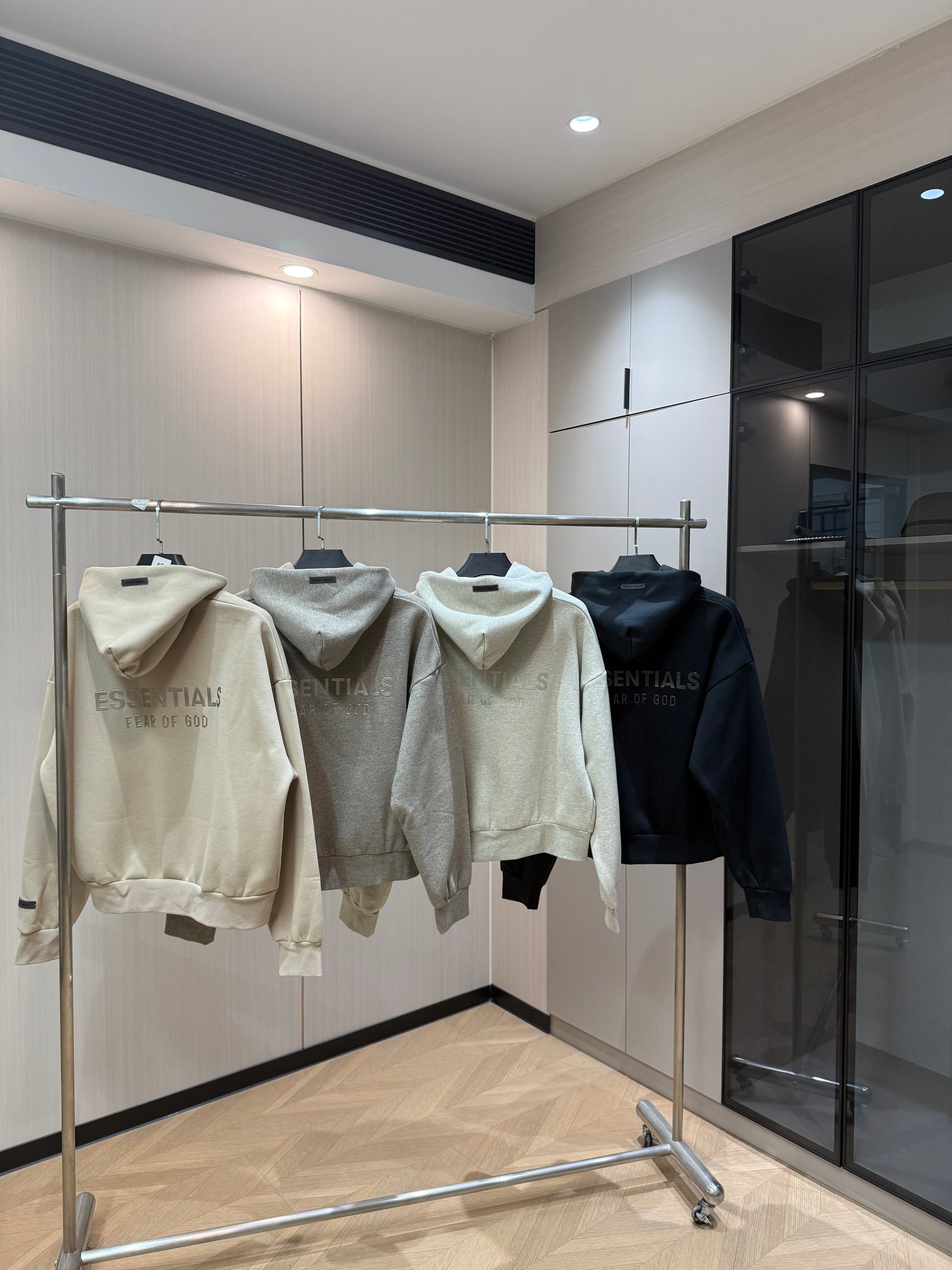 AMBERELLE SS25 Classic Full Zip Hoodie in beige