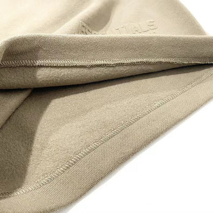 AMBERELLE Core Logo Fleece Sweatshorts in dark taupe