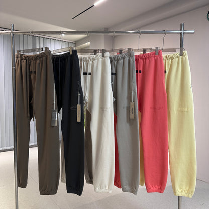 AMBERELLE Multi-Color Fleece Joggers in dark taupe