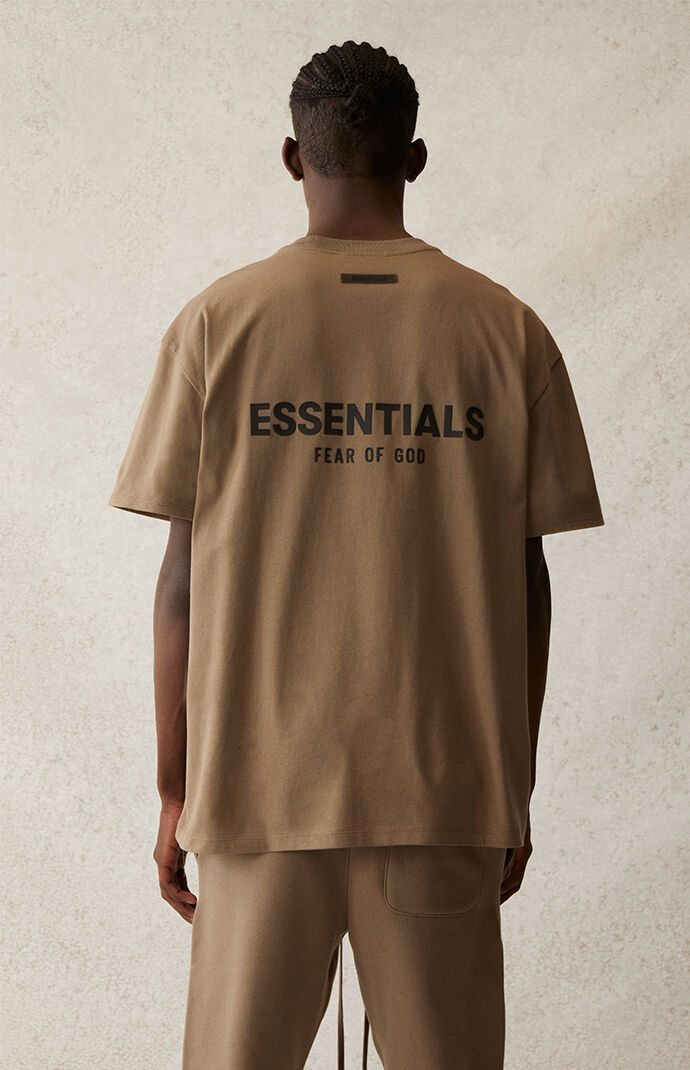 AMBERELLE 21SS Silicone Logo T-Shirt in light heather grey