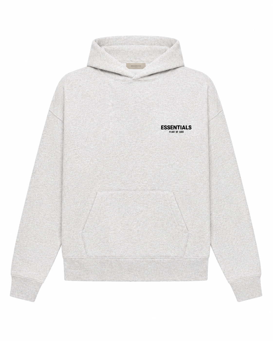 AMBERELLE Mini Flocked Logo Hoodie in gray