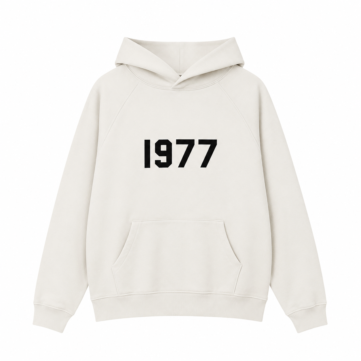 AMBERELLE 1977 Graphic Fleece Hoodie in black