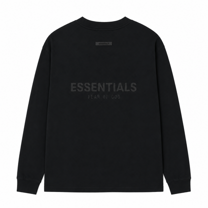 AMBERELLE Back Logo Long Sleeve Tee in gray