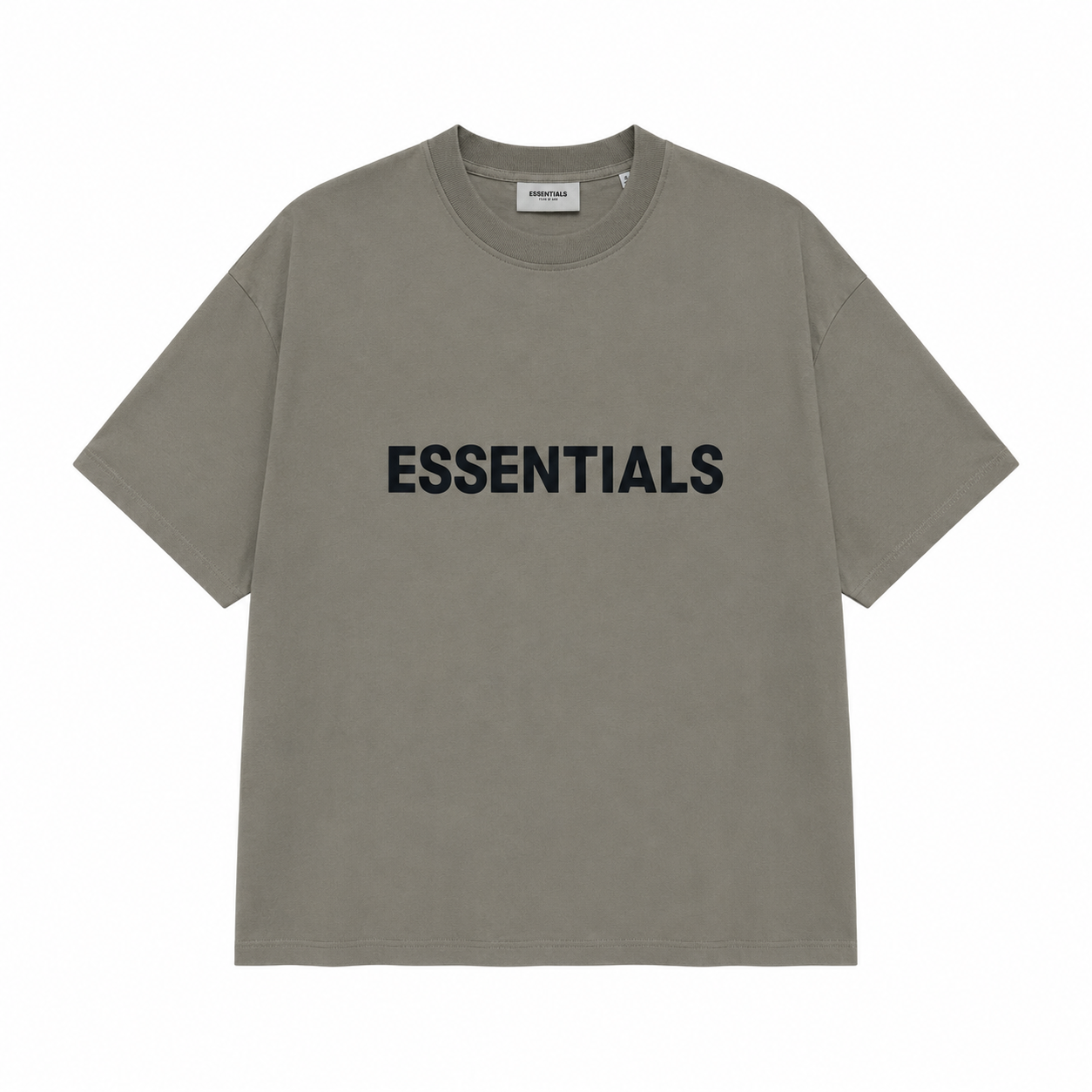 AMBERELLE Classic Logo Short Sleeve Tee in cream