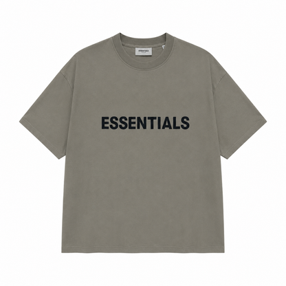 AMBERELLE Classic Logo Short Sleeve Tee in cream
