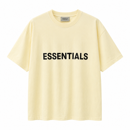AMBERELLE Classic Logo Short Sleeve Tee in light heather grey