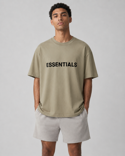 AMBERELLE Classic Logo Short Sleeve Tee in yellow