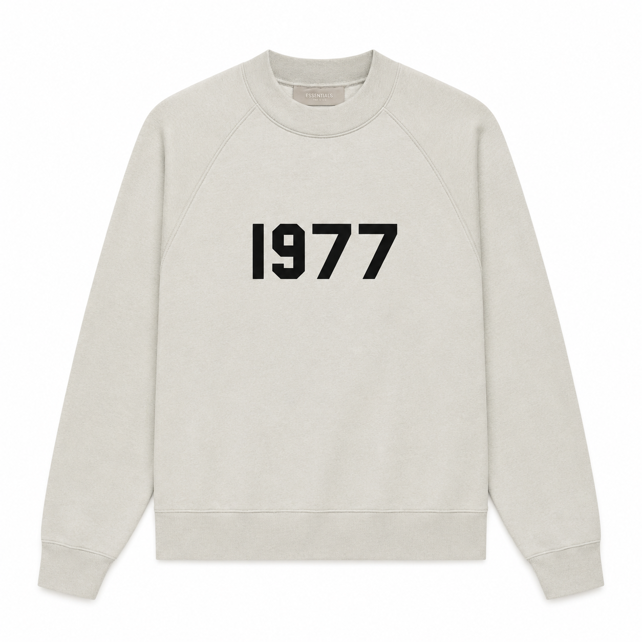 AMBERELLE 1977 Graphic Crewneck Sweatshirt in light heather grey