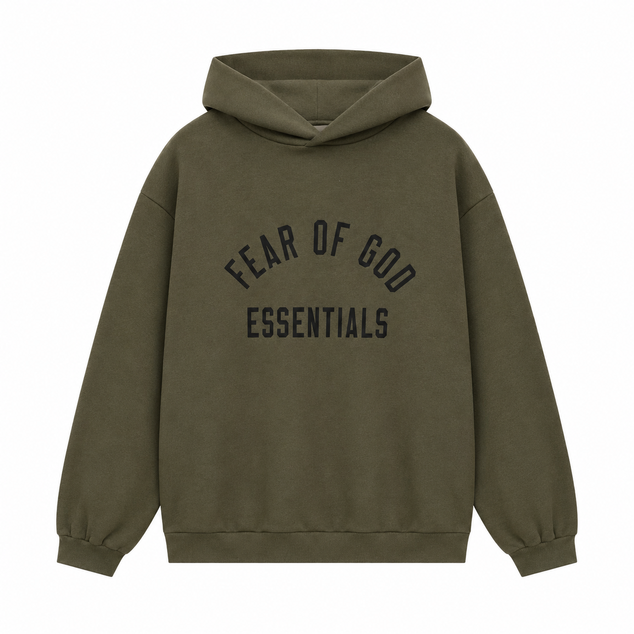 AMBERELLE Back to School Arc Letter Fleece Hoodie in black