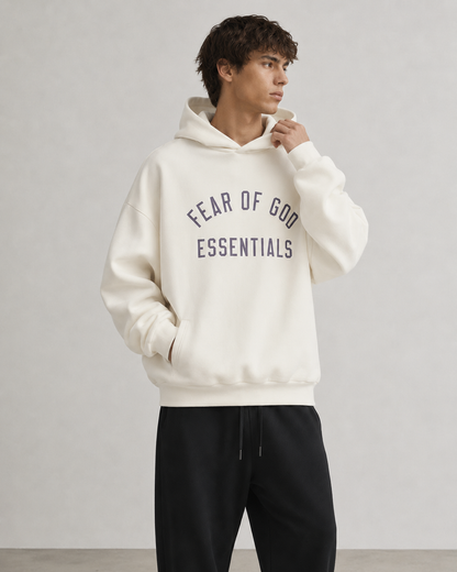 AMBERELLE Back to School Arc Letter Fleece Hoodie in green