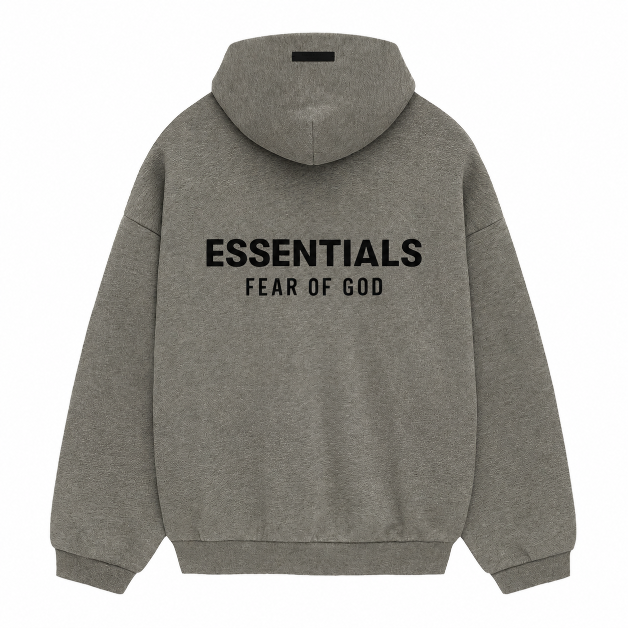 AMBERELLE Holiday Back Logo Fleece Hoodie in black