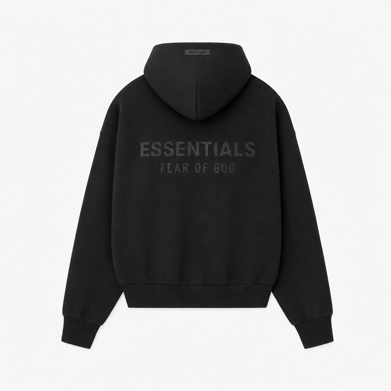 AMBERELLE SS25 Metallic Patch Back Logo Hoodie in gray