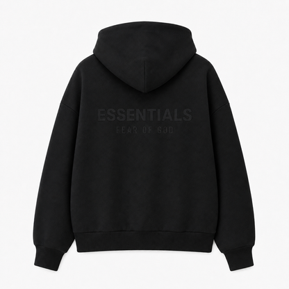 AMBERELLE SS25 Classic Full Zip Hoodie in light heather grey